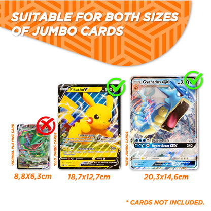 giant pokemon card packs XXL Jumbo Pokémon Album for Large Cards – 30 Pages, Holds 60 Jumbo GX, – Friki Monkey