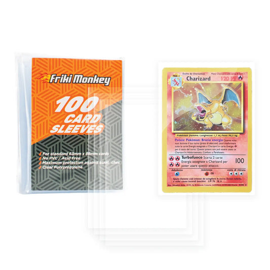 Universal Card Sleeves - 68x94mm for Pokémon , Magic The Gathering and Yugi-Oh cards - The Ultimate Protection for Your Best Collectibles - Friki Monkey
