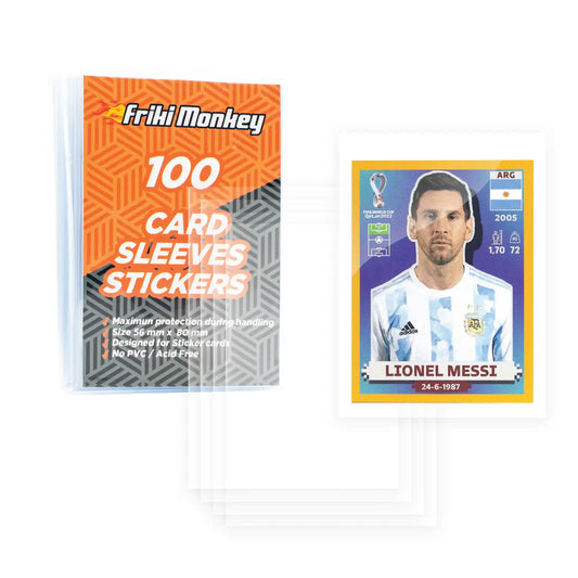 Sleeves for sticker - 56x81mm for Football Cards - The Ultimate Protection for Your Best Collectibles - Friki Monkey