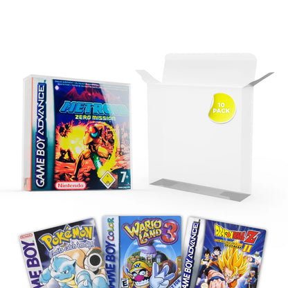 Clear Protective Box for DVDs and Retro Gaming Cases – PET Video Game Protector (14 x 19.6 x 1.8 cm)