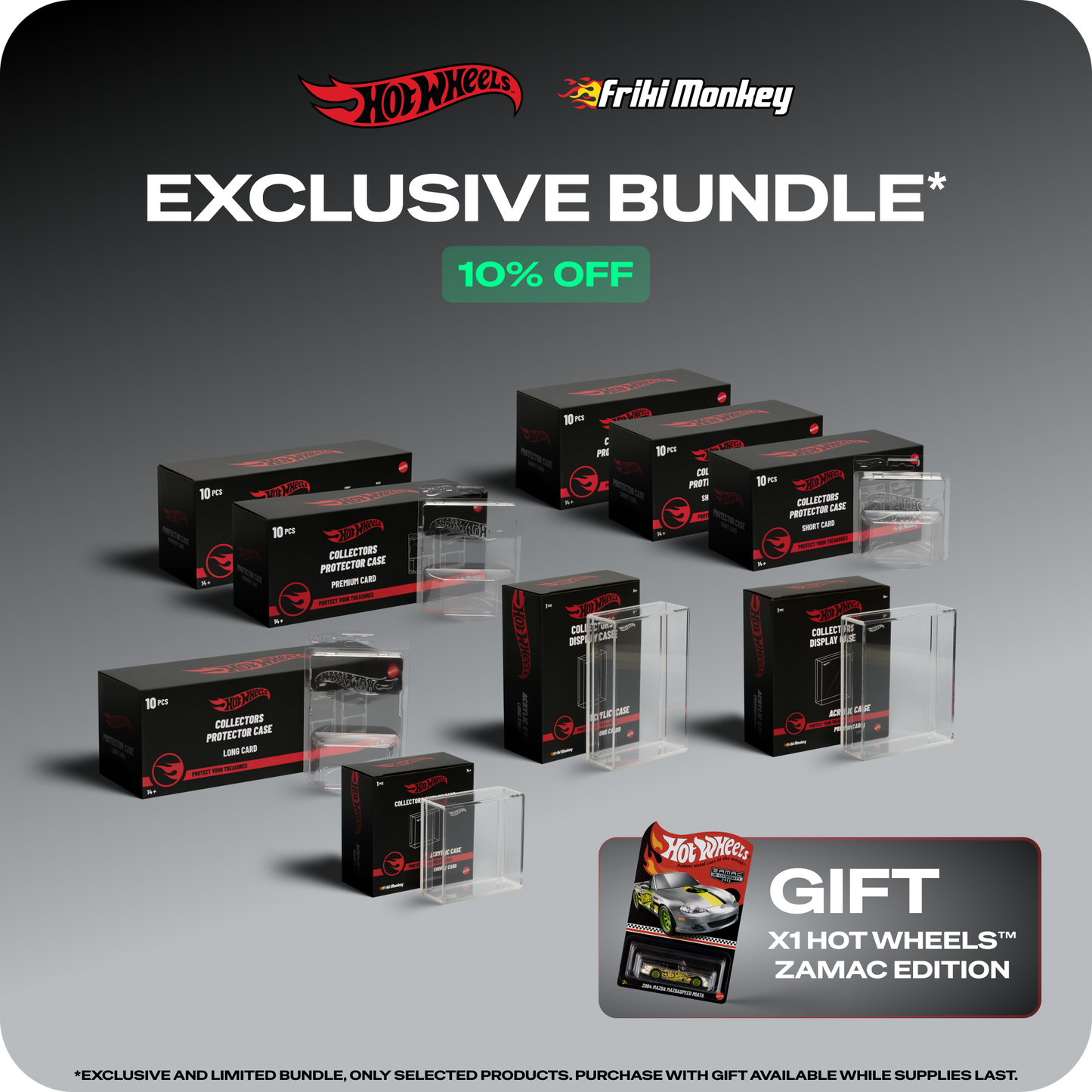 Exklusives Hot Wheels™ Sammler-Schutzbundle