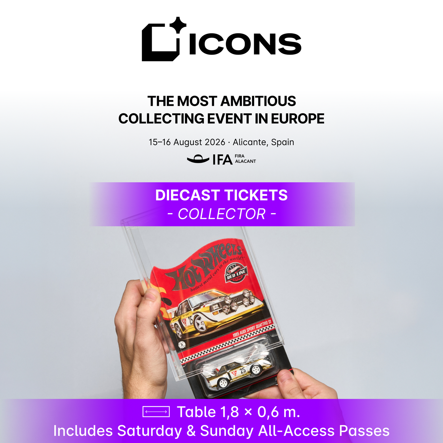 ICONS 2026 - Vendor Registration (Diecast / Figures - Dolls / Manga - Comics)