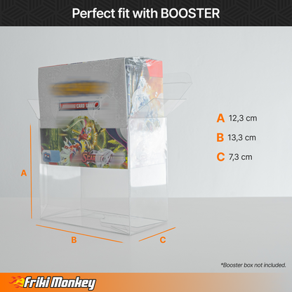 Protector PET para Cajas de Pokémon Booster Display – Protección Segura y Transparente (13.3x7.3x12.3 cm)