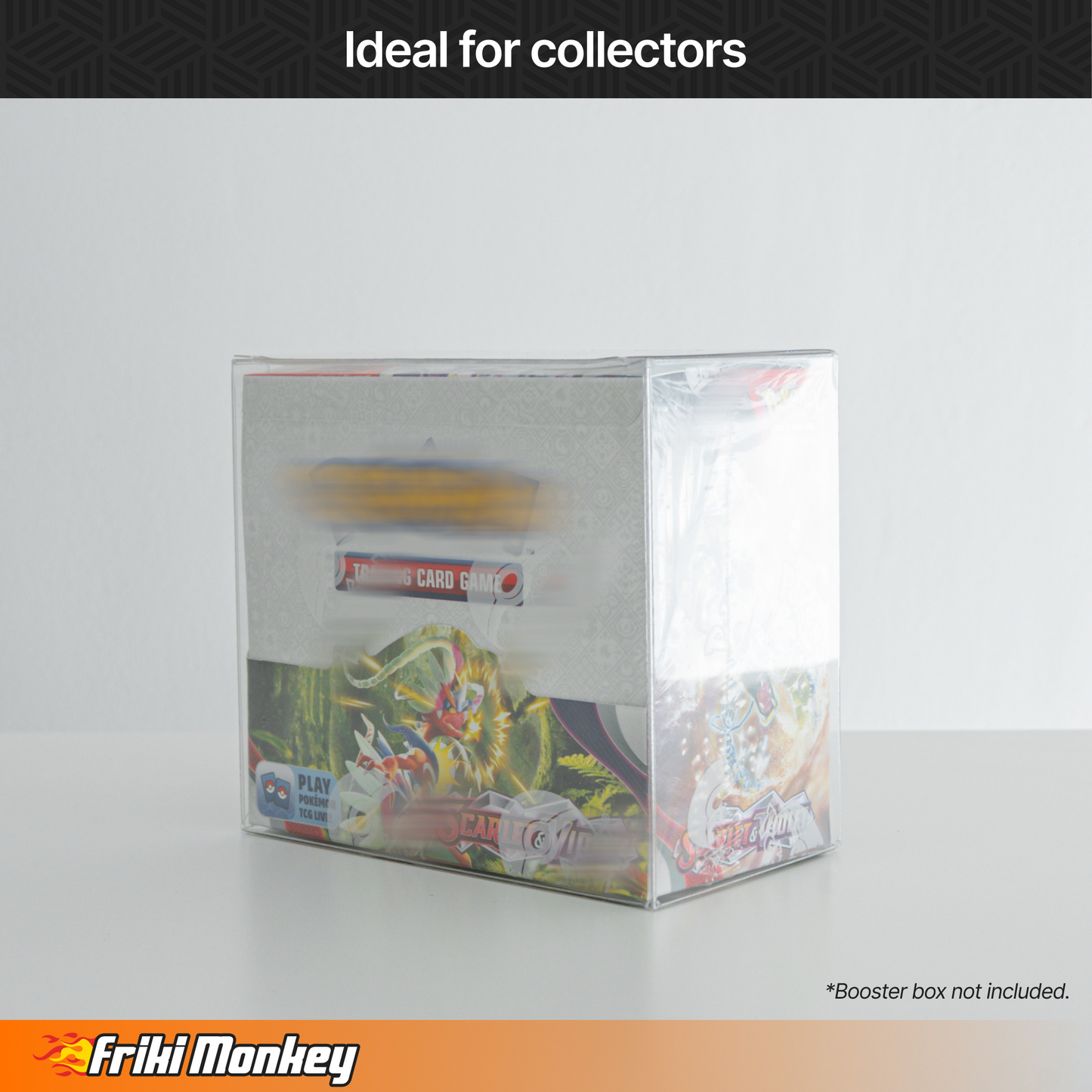 Protector PET para Cajas de Pokémon Booster Display – Protección Segura y Transparente (13.3x7.3x12.3 cm)