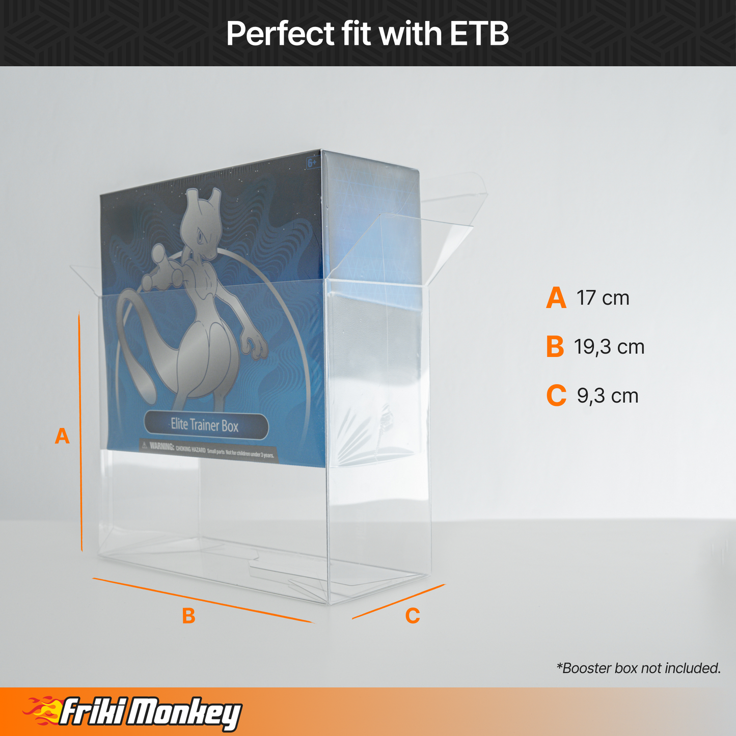 PRE-VENTA | Protector PET para Pokémon Elite Trainer Box – Protección Premium para ETB (167x190x91mm)
