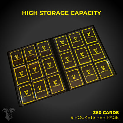 TCG Card Binder 3×3 – 360 Card Capacity with Elastic Band | GOATWARD