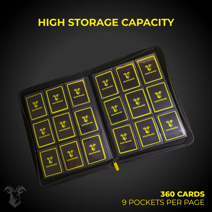 TCG Card Binder 3×3 – 360 Card Capacity with Zipper | GOATWARD
