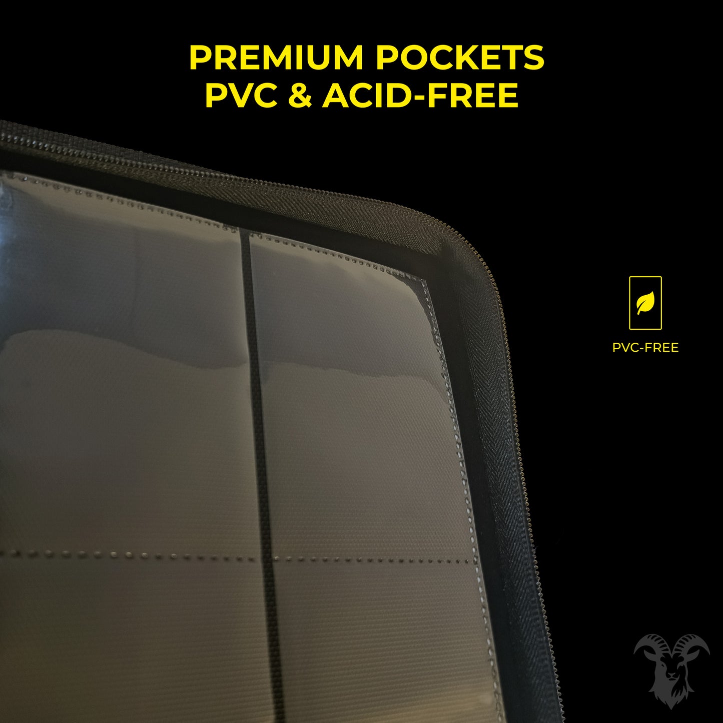 TCG Card Binder 3×3 – 360 Card Capacity with Zipper | GOATWARD