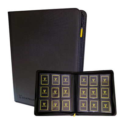 Toploader Binder 3×3 – 360 Toploaders with Zipper | GOATWARD