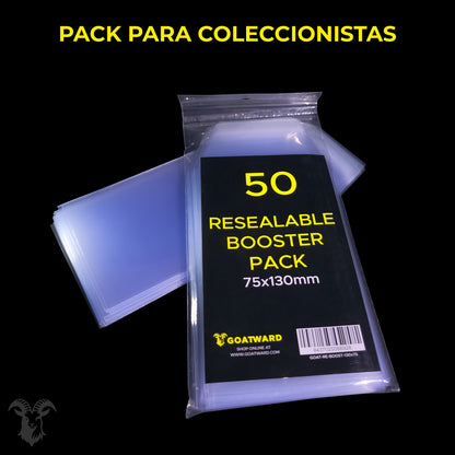 Pochettes (Sleeves) Refermables pour Sports Booster Packs | GOATWARD