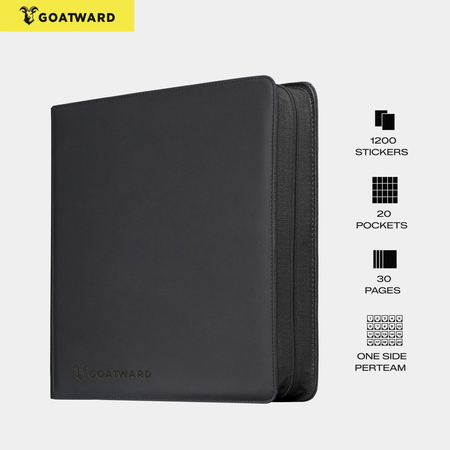 PRE-ORDER: Sticker Collection Binder - Holds 1,200 Stickers | Sleeve-Ready