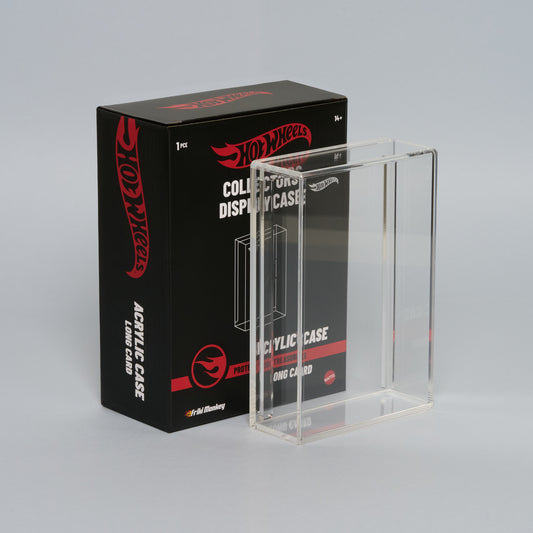 [Exclusive Drop] Hot Wheels™ Acrylic Display Case – Long Card (1:64) – Premium Showcase for Collectors