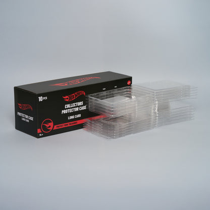 [Exclusive Drop] Hot Wheels™ PET Protector – Long Card (1:64) – Premium Clear Display Case – 10 Pack