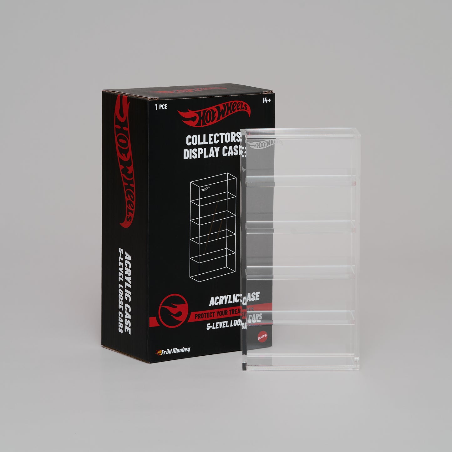 PRE-ORDER: Coches Loose 5 Alturas – Expositor acrílico oficial Hot Wheels™
