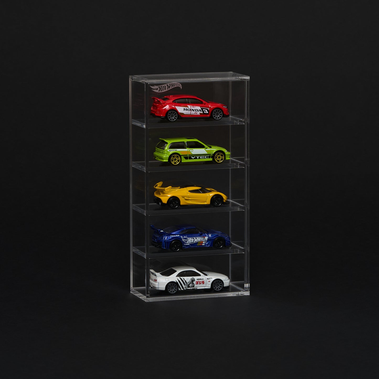 PRE-ORDER: Coches Loose 5 Alturas – Expositor acrílico oficial Hot Wheels™