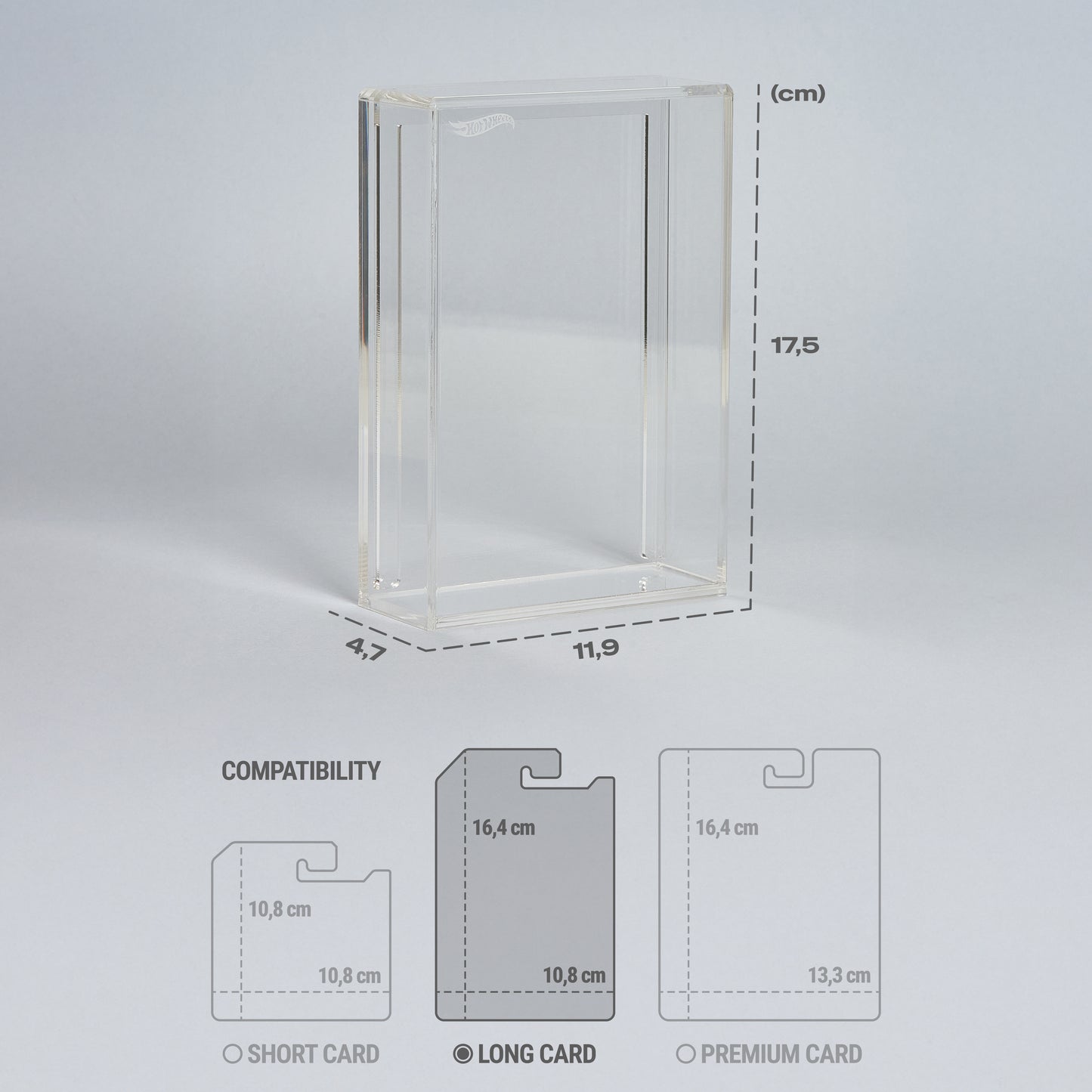 Vitrine Acrylique Hot Wheels™ – Long Card (1:64) – Présentoir Premium pour Collectionneurs