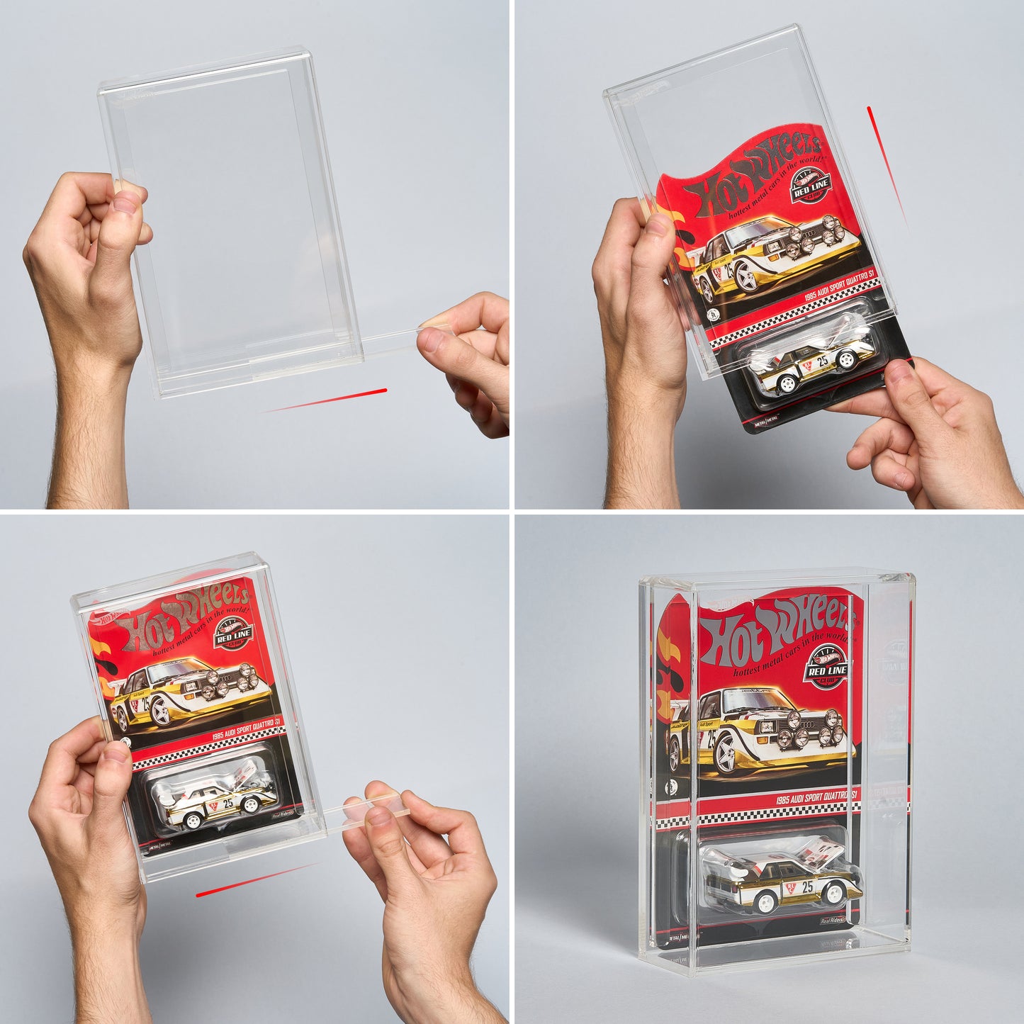 Vitrine Acrylique Hot Wheels™ – Long Card (1:64) – Présentoir Premium pour Collectionneurs