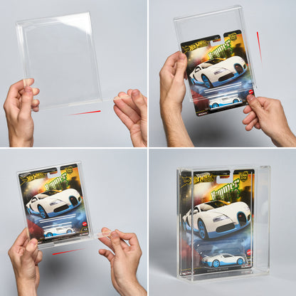 Hot Wheels™ Acrylic Display Case – Premium Card (1:64) – Premium Showcase for Collectors