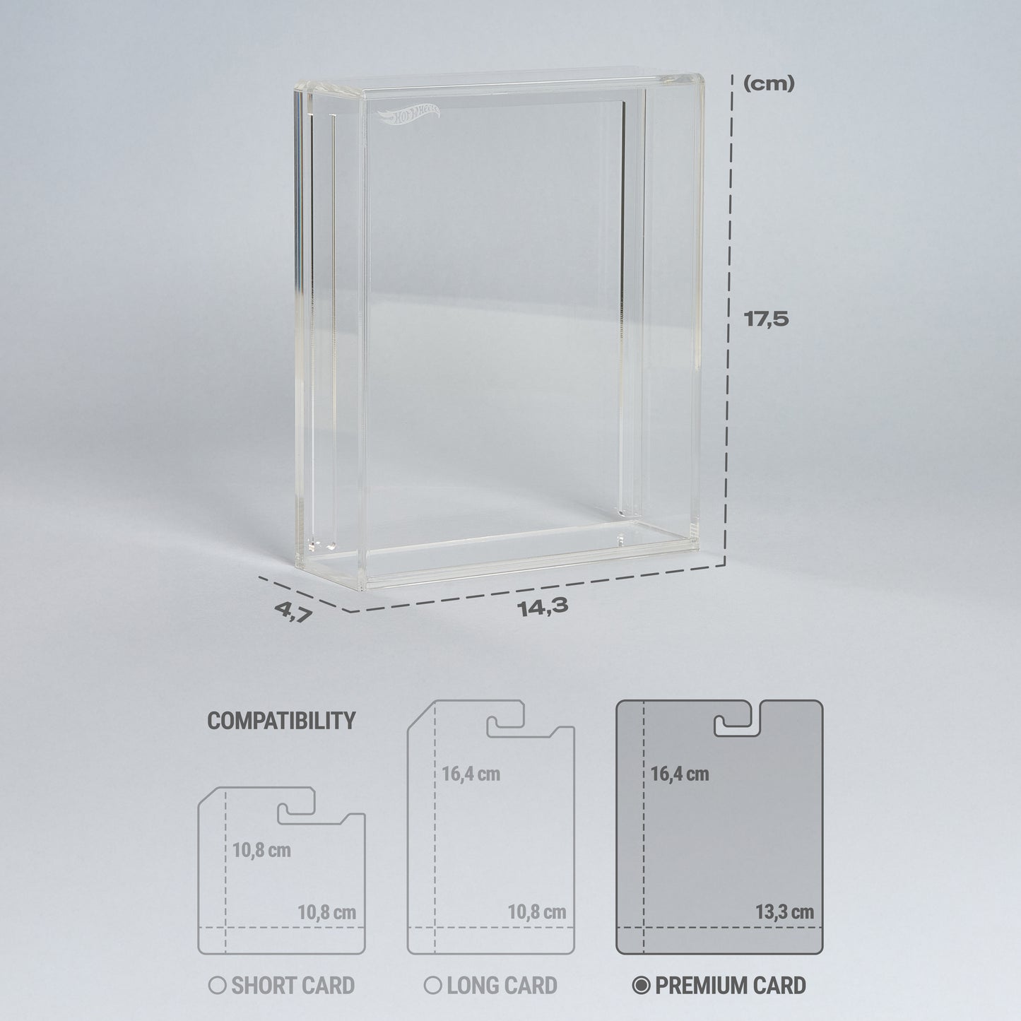 Hot Wheels™ Acrylic Display Case – Premium Card (1:64) – Premium Showcase for Collectors