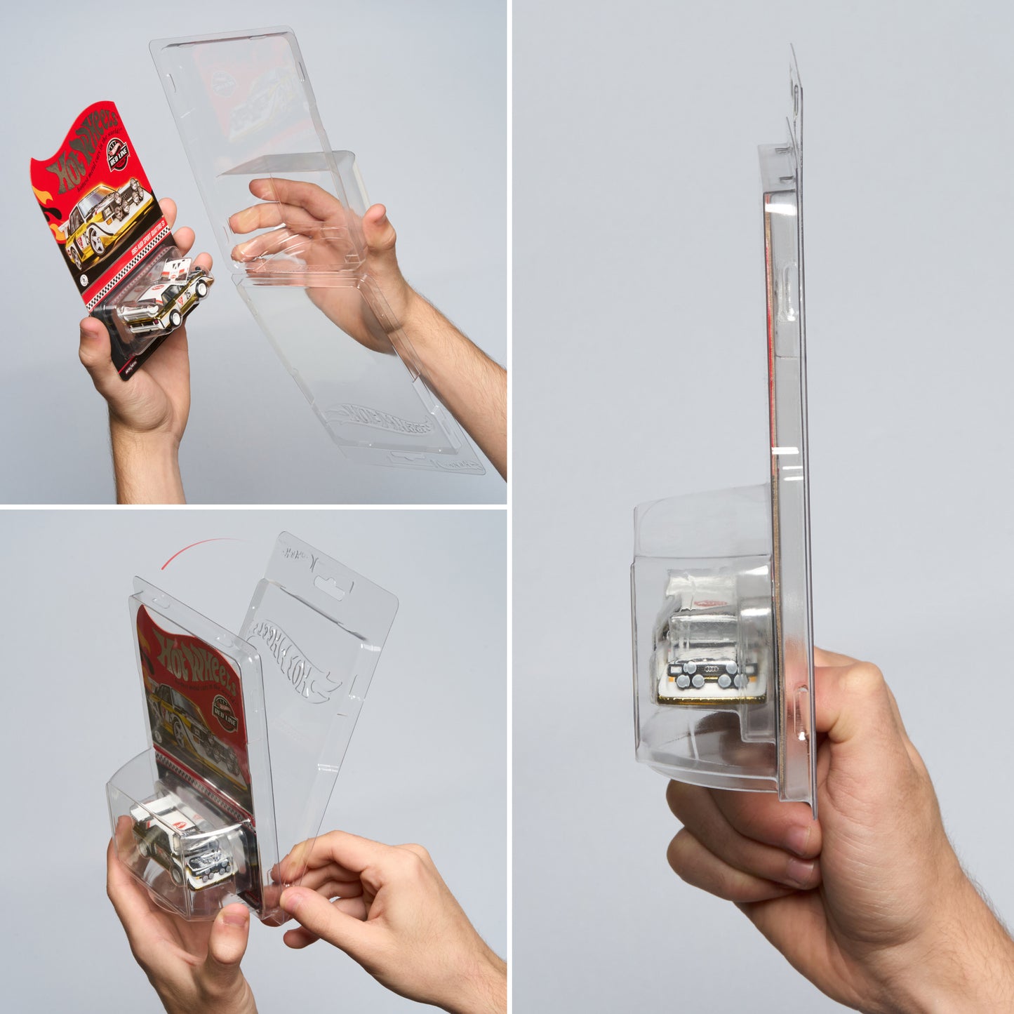 Hot Wheels™ PET Protector – Long Card (1:64) – Premium Clear Display Case – 10 Pack