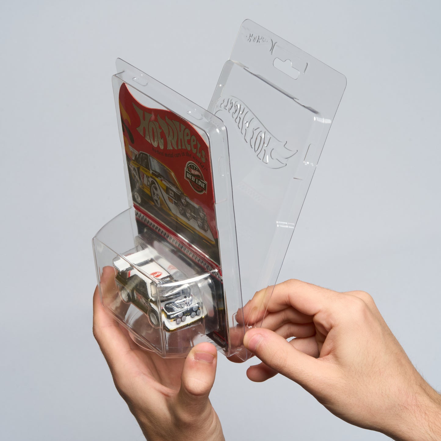 Hot Wheels™ PET Protector – Long Card (1:64) – Premium Clear Display Case – 10 Pack