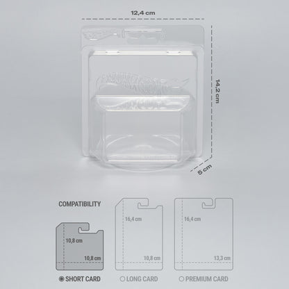 Hot Wheels™ PET Protector – Short Card (1:64) – Premium Clear Display Case – 10 Pack