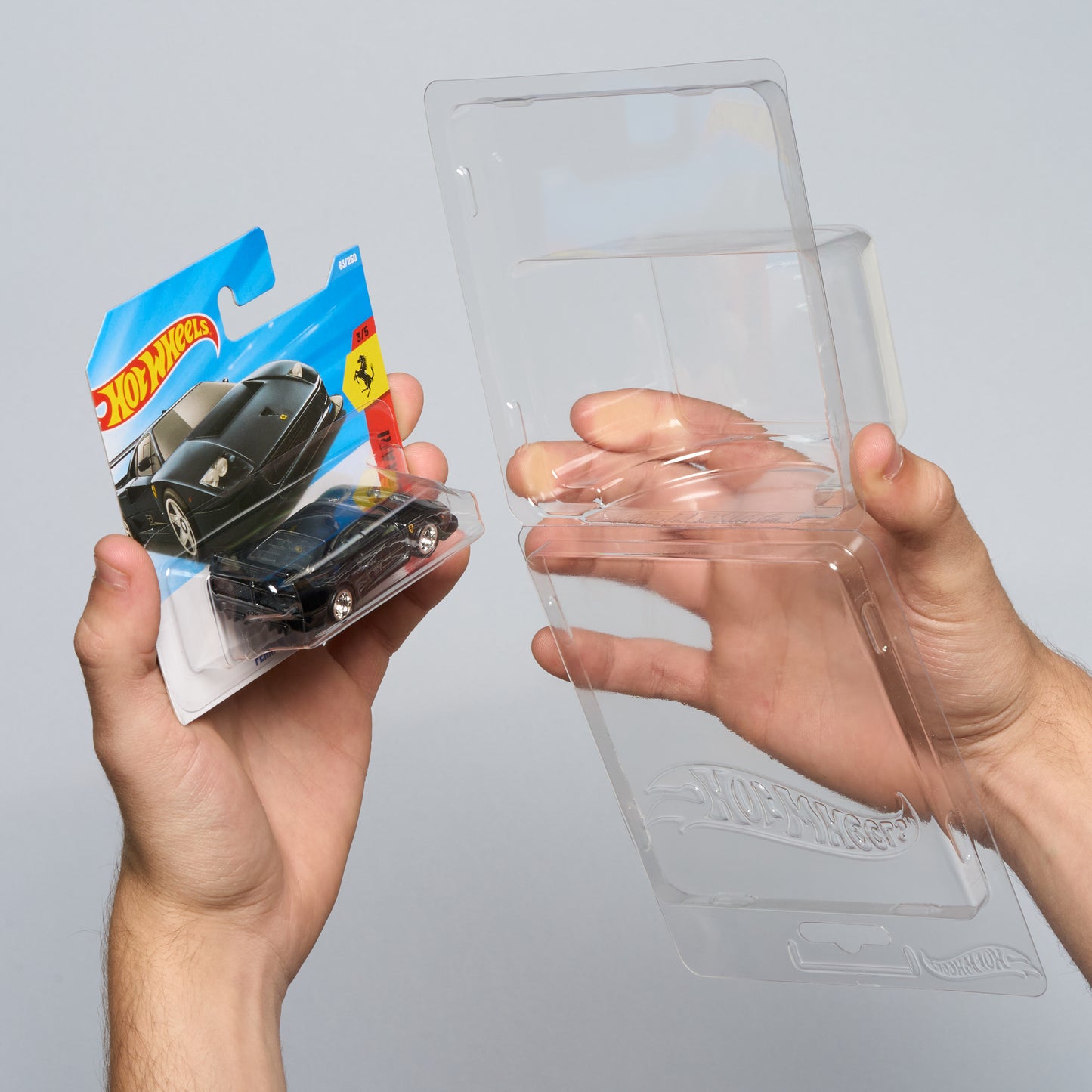 Hot Wheels™ PET Protector – Short Card (1:64) – Premium Clear Display Case – 10 Pack