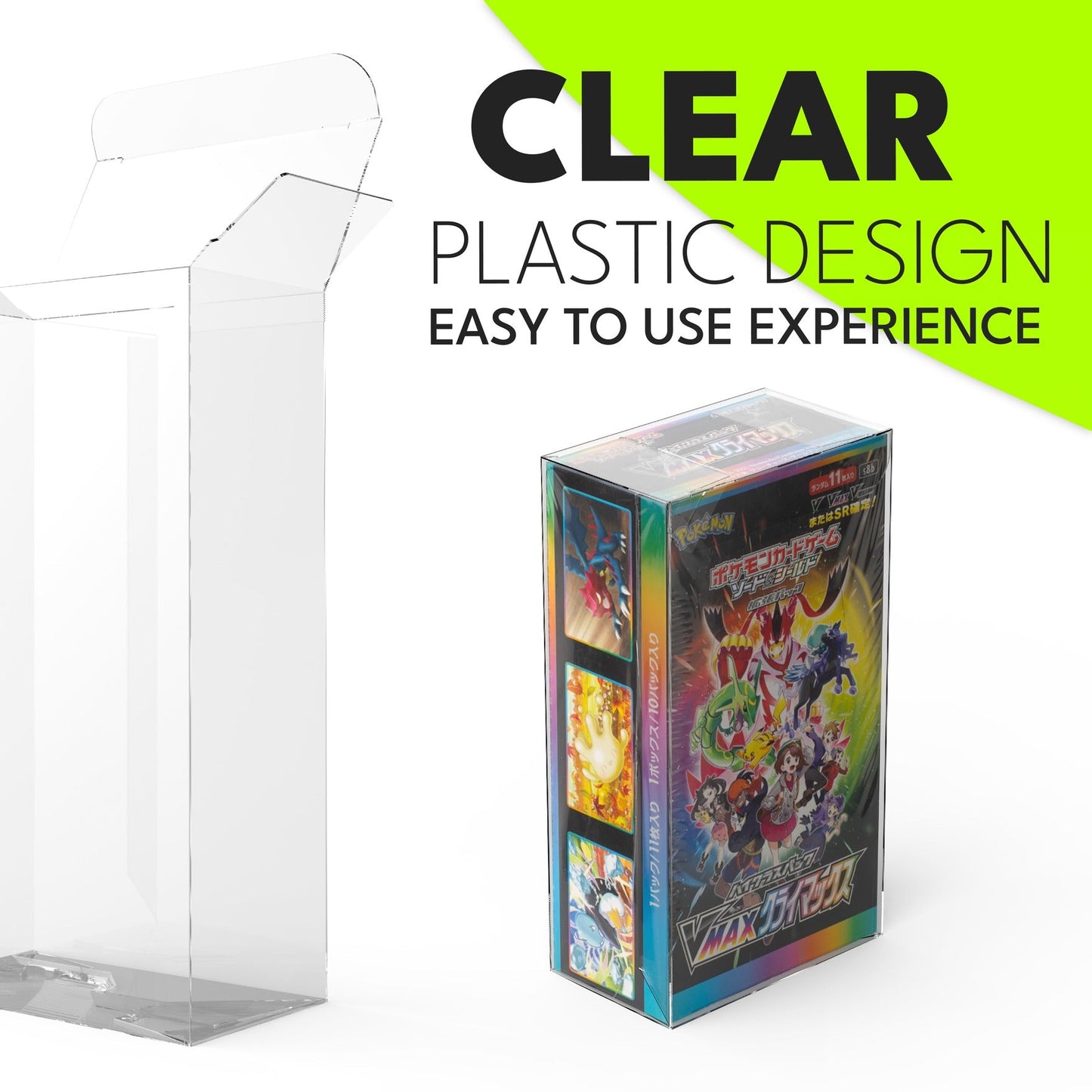 PET Protector Box for Japanese Pokémon TCG Booster Boxes (7.7x13.9x4.4cm)