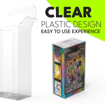 PET Protector Box for Japanese Pokémon TCG Booster Boxes (7.7x13.9x4.4cm)