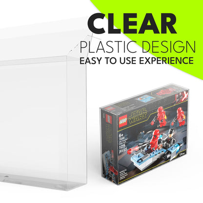 PET Protective Case for LEGO Sets – Premium LEGO Box Protector (19.4 x 4.7 x 14.4 cm)