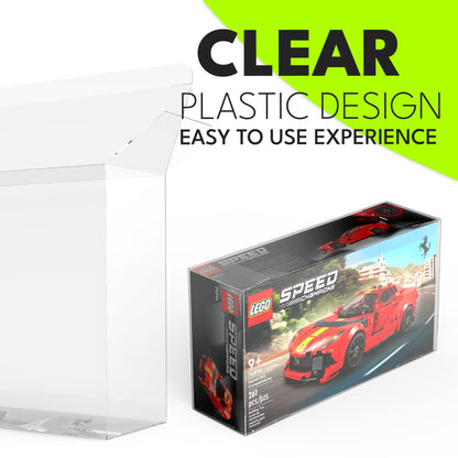 PET Protective Case for LEGO Sets – Premium LEGO Box Protector (26.4 x 7.3 x 14.4 cm)