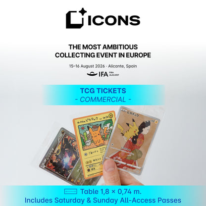 ICONS 2026 - Registro de Vendedores (TCG / Sports Cards)