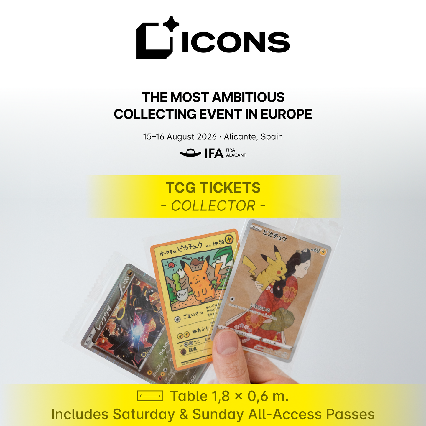 ICONS 2026 - Vendor Registration (TCG / Sports Cards)