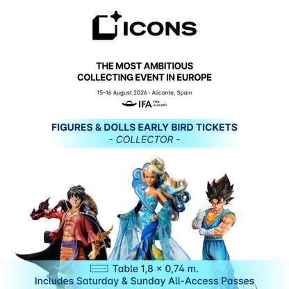 ICONS 2026 - Inscription Exposant (Diecast / Figures - Dolls / Manga - Comics)