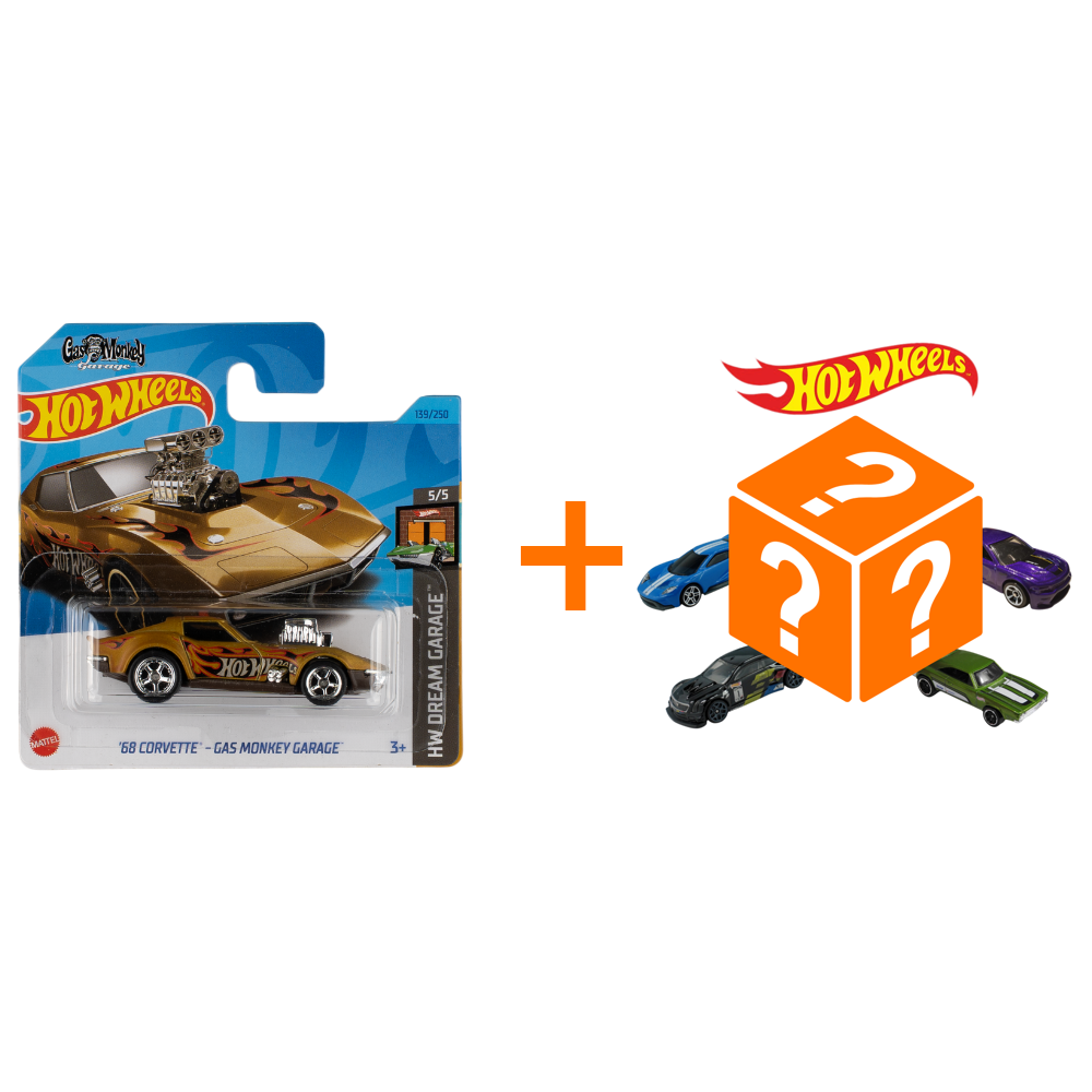 Pack Hot Wheels: 1 Hot Wheels BMW 2002 Custom + 1 Voiture Hot Wheels Aléatoire