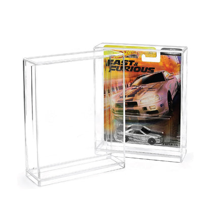 Protector de Caja Acrílica Compatible con Tarjeta Larga - 111x167x39mm para Hot Wheels - La Máxima Protección para Tus Mejores Coleccionables