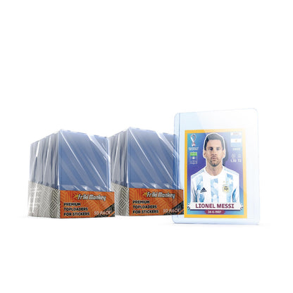 Cargador superior premium para pegatinas - 59x82 mm para tarjetas de fútbol - La máxima protección para tus mejores coleccionables