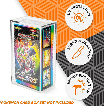 Protector de Caja Acrílica Display - 77x139x44mm para Pokémon - La máxima protección para tus mejores coleccionables