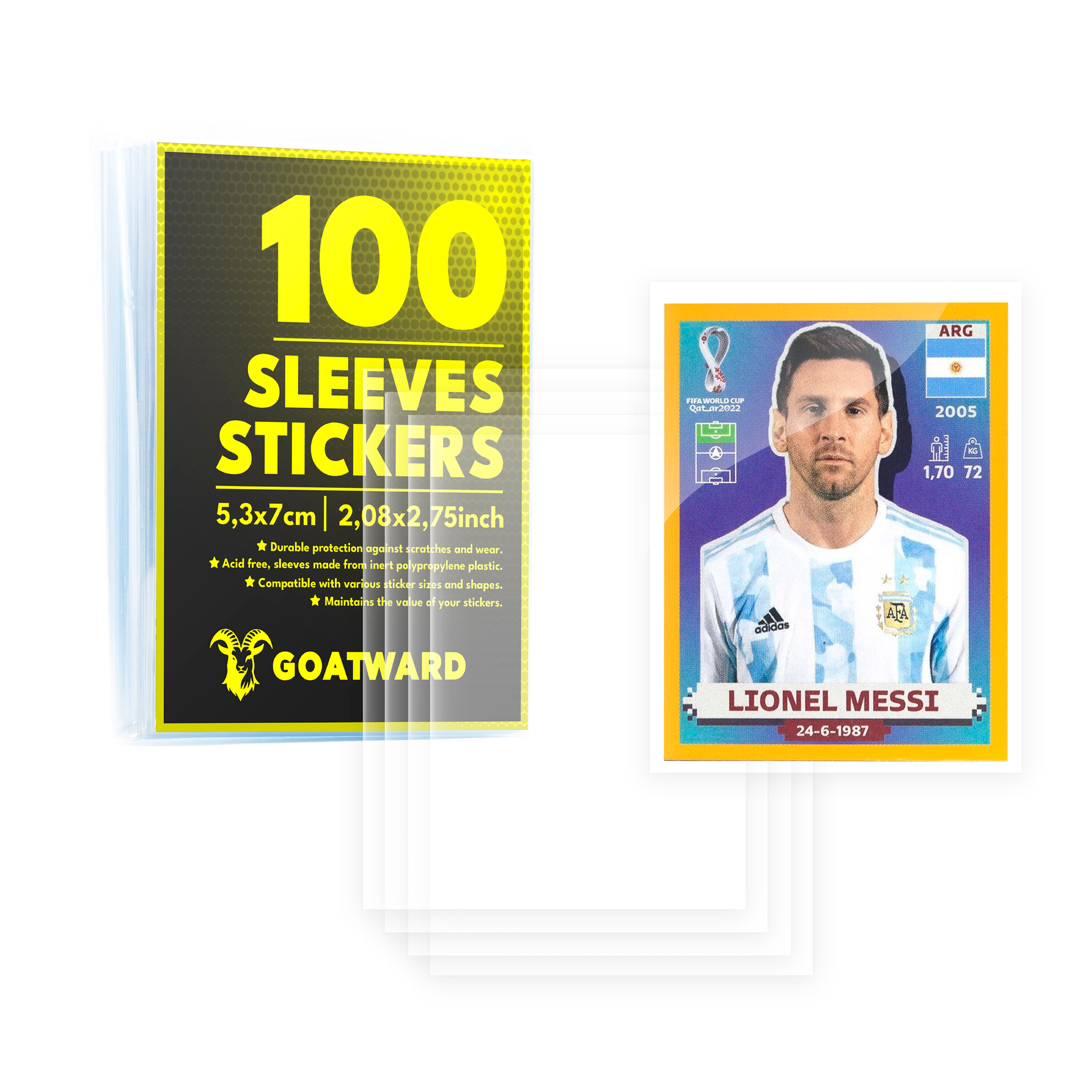World Cup 26 Sticker Card Penny Sleeves