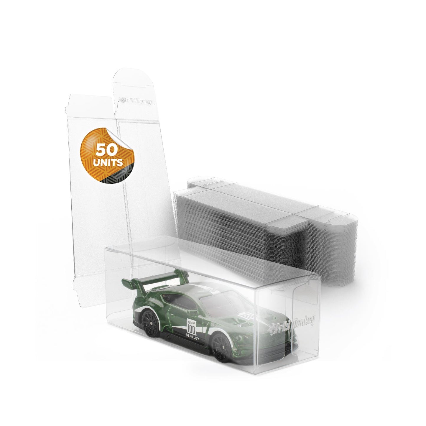 Clear Protector Box Compatible with Hot Wheels - 30x90x30mm for Hot Wheels - The Ultimate Protection for Your Best Collectibles - Friki Monkey