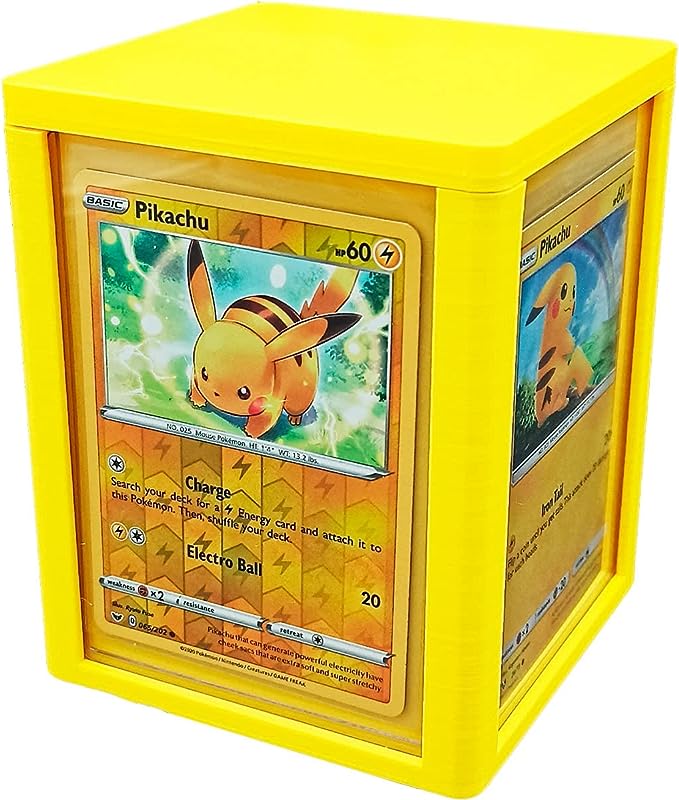 3D printed Storage box for universal cards  (1 Unit) - 76x 102mm for Pokémon, Magic The Gathering and Yugi-Oh cards - The Ultimate Protection for Your Best Collectibles - Friki Monkey